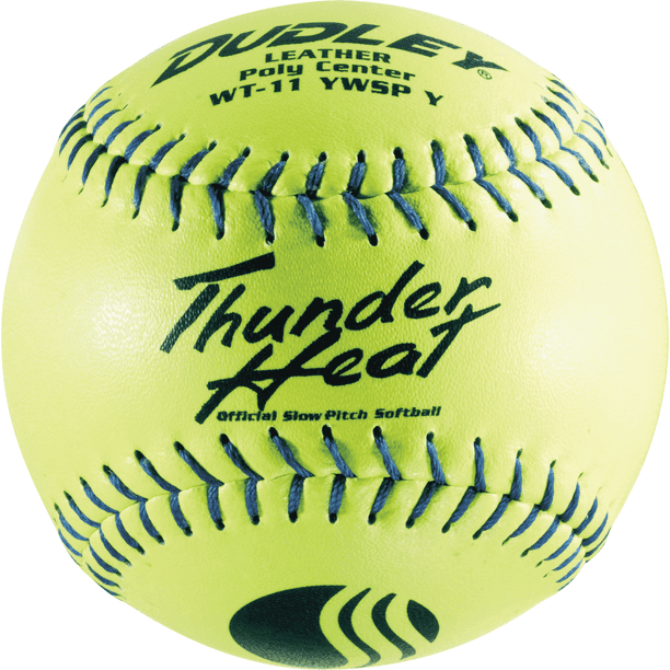 (12 pack) Dudley 12" Yellow ASA .47 Cor Fastpitch Softballs Walmart