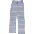 thumbnail image 3 of Seeing Stars Womens 2-Pc. Solid and Stripes Pajama Set, Blue, Large, 3 of 4