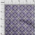 thumbnail image 2 of oneOone Viscose Chiffon Violet Fabric Asian Block Print Traditional Geometric Craft Projects Decor Fabric Printed By The Yard 42 Inch Wide, 2 of 4