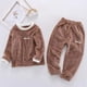 thumbnail image 4 of Pijamas de terciopelo para niños, ropa de dormir de lana para otoño e invierno, para el hogar, de 3 a 8 años, 2022, 4 of 4
