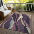 thumbnail image 6 of Addison Rugs Chantille Indoor/Outdoor Transitional Waves Plum Washable Rectangle Rug, 2'6" x 3'10", 6 of 6