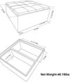 thumbnail image 7 of Pemberly Row Faux Leather Coffee Table Storage Ottoman in Midnight Black, 7 of 7
