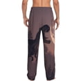thumbnail image 3 of Picia Dinosaur Moonlit Forest Mens Soft Woven Cotton Elastic Waistband Sleep Pajama Pant Lounge Sleep Pant With Pockets And Drawstring-XX-Large, 3 of 9