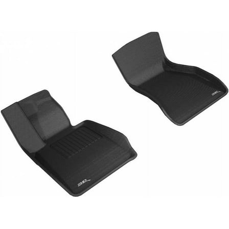 3D MAXpider 2017-2023 Fits BMW 5 Series G30 G31 1st Row Black Kagu Carbon Fiber Embossed Pattern Floor Mat L1BM08411509