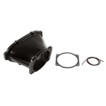 Holley EFI 300-630BK Billet Aluminum LS Front-Feed Lo-Ram 105 mm Throttle Body Adapter