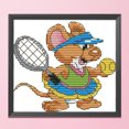 thumbnail image 3 of Cuadros Decorativos Lona de punto de cruz DIY 14CT manualidades de costura estampadas (K883 Sports Mouse) Tmvgtek embutido en tela, 3 of 9