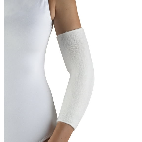 OTC Angora Elbow / Arm Warmers, White, Small
