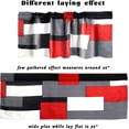 thumbnail image 2 of Black,White,Red and Grey Geometric Valances for Windows, Window Treatment Valances Half Window Curtain Valance for Kitchen Living Room Bedroom Decor (Geometric, 52"X18"), 2 of 6