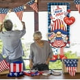 thumbnail image 6 of OutmaxHome 4th of July Gnomes Porch Sign Banner, Independence Day Decorations Patriotic Gnome Door Hanging Banner Supplies for Independence Day Memorial Day Party Decorations, 6 of 6