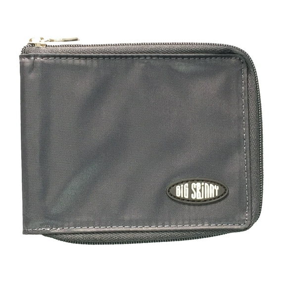 Big Skinny Zipfold Thin Bifold Wallet with Perimeter Zipper