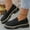 Black, variant on Womens Loafers Shoes Platform Chunky Penny Loafer Lug Sole Comfortable Slip On Work Business Casual Dress Shoes