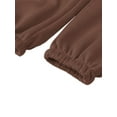 thumbnail image 4 of Fangasis Ladies Two Piece Outfit Solid Lounge Sets Beam Foot Tracksuit Set Womens Fashion Activewear Leisure Yoga Sweatpants Coffee S, 4 of 5