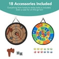 thumbnail image 5 of Best Choice Products Large Double-Sided Dart Board, Sticky Ball Axe Star Throwing Game for Kids, Adults w/ Carrying Case, 5 of 8