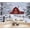 Color 4, variant on Snowy Winter Cabin Landscape Wallpaper Frosted Trees Mountain Forest Serene Peel and Stick Wall Murals 69"H x 96"W Removable PVC Wall Paper Self-Adhesive Wall Decor for Bedroom Living Room