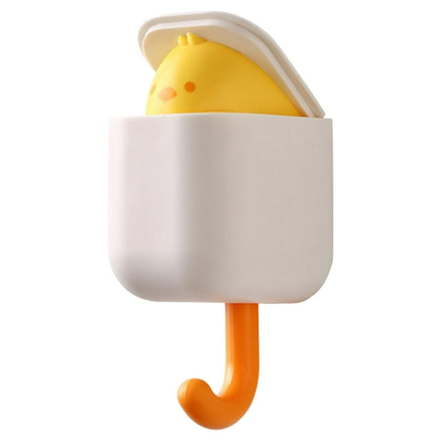 Perchero con gancho adhesivo para bolsos, perchero decorativo para llaves, gancho de pared, gancho para llaves Un blanco