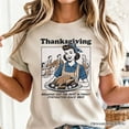 thumbnail image 2 of Thanksgiving Family Dysfunction Retro T-Shirt, Funny Holiday Humor Tee for Sarcastic Families, 2 of 6