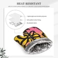 thumbnail image 4 of DouZhe Oven Mitts and Pot Holders Sets, Psychedelic Hippie Smile Graffiti Prints Non-Slip Heat Resistant Kitchen Oven Silicone Glove, 4 of 7