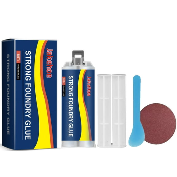 85ml Strong Foundry Glue Set, High Temperature Resistant Casting Repair, Metal Repair Glue