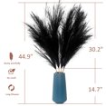 thumbnail image 6 of Acfruits 3.7 FT Black Faux Pampas Grass Large Tall Fluffy, 4Pcs Artificial Fake Flower, 6 of 7