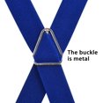 thumbnail image 2 of GFDYREE 2.5CM Men's Solid Formal Banded Bow tie & Suspenders Sets 4-Clip, 2 of 4
