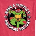 thumbnail image 3 of Teenage Muntant Ninja Turtles - Have A Turtley Awesome Holiday - Men's Short Sleeve Graphic T-Shirt, 3 of 5