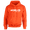 Orange, variant on Respect My Tshirt - #GRAD: Class of 2026 Graduation, Men's Streetwear Hooded Pullover Sweatshirt, Small, Red