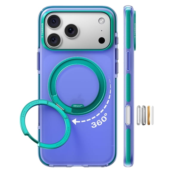 Funda de teléfono TORRAS O3 Hue para iPhone 17 Pro de 6.3 pulgadas, azul índigo