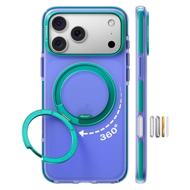 Funda de teléfono TORRAS O3 Hue para iPhone 17 Pro de 6.3 pulgadas, azul índigo