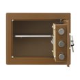 thumbnail image 3 of Brown Digital Home Safe with Alarm & Key,Steel Security Box for Cash, Jewelry, Documents,Small Safe Box, 3 of 17