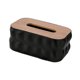 thumbnail image 5 of Servilletero decorativo moderno, caja organizadora de pañuelos rectangular para hotel Negro, 5 of 8