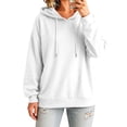 thumbnail image 5 of SYwaren Sweatshirt for Women Pullover Hoodie Casual Long Sleeve Winter Kangaroo Pocket Tops, 5 of 9