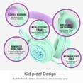 thumbnail image 3 of 2 Pack Multicolor MEE audio KidJamz KJ55 Safe Listening USB-C Kids Headphones with LED Lights for Boys and Girls / Students / School / Library / Classroom, 3 of 9
