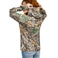 thumbnail image 6 of Realtree Women's Long Sleeve Hooded Shirt - Edge Camo, Lightweight Outdoor Apparel for Hunting, Hiking & Everyday Wear | Size  M, 6 of 10