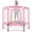 pink, variant on 【SAYGOGO】 Mini Trampoline with Ball Pit & Safety Enclosure, Galvanized Steel Frame, 30 Springs, U-Shaped Two-Way Zipper, Indoor Outdoor Fitness, 4 Colors