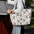 thumbnail image 7 of Kdxio Flowe Rooster for Beach Bag for Women Large Beach Tote Bag Waterproof Sandproof Swim Bag with Zipper Pockets Beach Vacation Travel, 7 of 7