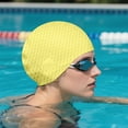 thumbnail image 3 of Silicone Swim Cap for Men Women High Elasticity Comfortable Bathing Hair Swimming Accessories, 3 of 3