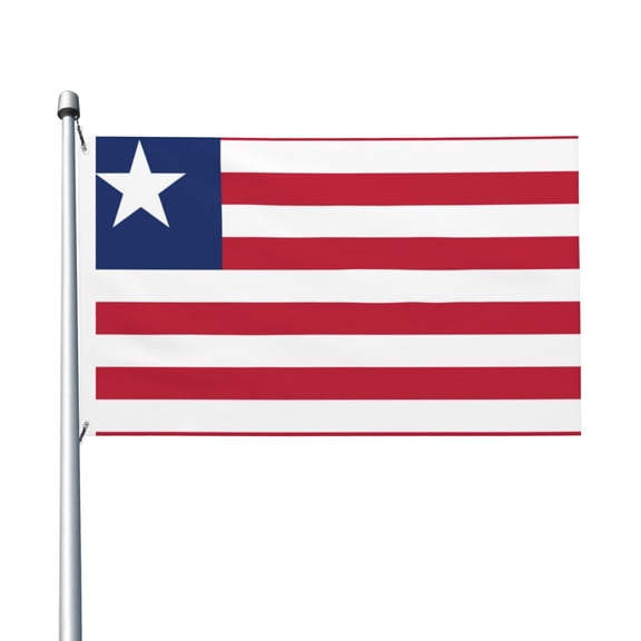 Flag Of Liberia Flag Flag 3x5ft Double-Sided Printing Indoor/Outdoor Decorative Banner National Flag