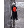 thumbnail image 2 of Hanging 16" Gothic Dress Skeleton Lady Decoration, 2 of 5