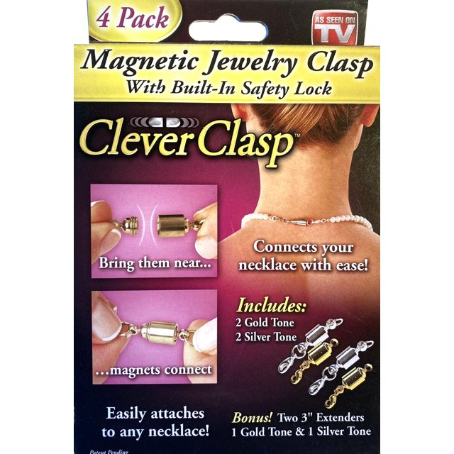 Cierre magnético Clever Clasp Joyería Collar Pulsera Tobilleras Extensores Conector Twist Lock Oro Plata