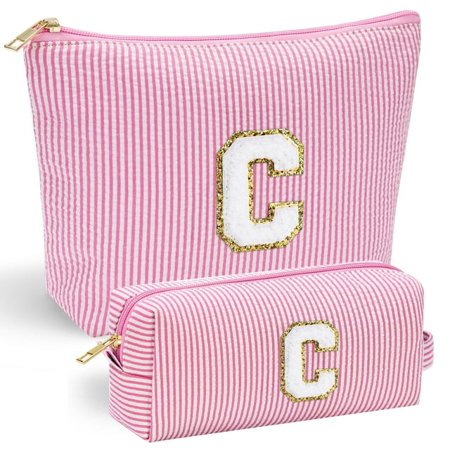 Bolsa de maquillaje YOOLIFE para mujer - Bonita bolsa de maquillaje personalizada para novia, dama de honor, esposa | Neceser de viaje para cosméticos para amigas | Idea de regalo de cumpleaños para s