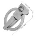 thumbnail image 2 of BALAHAPY Picaporte Moderno De Anillo Con Mirilla Para Puerta En Aleación De Zinc, 2 of 8