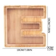 thumbnail image 3 of Clearance! Reweti Personalized Wooden Name Money Box Wooden Deposit Box Twenty Six English Letters, 3 of 5
