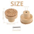 thumbnail image 5 of Pack of 12 Wood Drawer Knob Furniture Hardware Set Wood Furniture Handles Round Wood Pull Knob Artistic Furniture Pull, 5 of 7