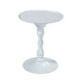 thumbnail image 2 of Mesa auxiliar Benzara Wowi de 23 pulgadas con base de acero blanco, 2 of 6