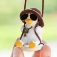 thumbnail image 4 of Adorno colgante para coche con pato oscilante (estilo divertido), colgante bonito para coche con pato oscilante, decoración automática, accesorios para espejo retrovisor de pato volador RV, 4 of 4