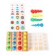 thumbnail image 2 of Bloques de Montessori, Rompecabezas, Enchufe, Cilindro, Y Material de Reconocimiento de Color, Tablero, Juguetes Educativos para Estilo4 SM SunniMix juguetes de madera montessori, 2 of 8