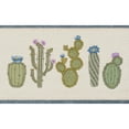thumbnail image 3 of Authentic Hotel and Spa  Turkish Cotton Cactus Embroidered Teal Blue 2-piece Bath Towel Set, 3 of 3