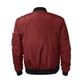 thumbnail image 3 of Ma Croix Mens Premium Padded Bomber Jacket MA-1 Slim Fit Outerwear Coat, 3 of 4