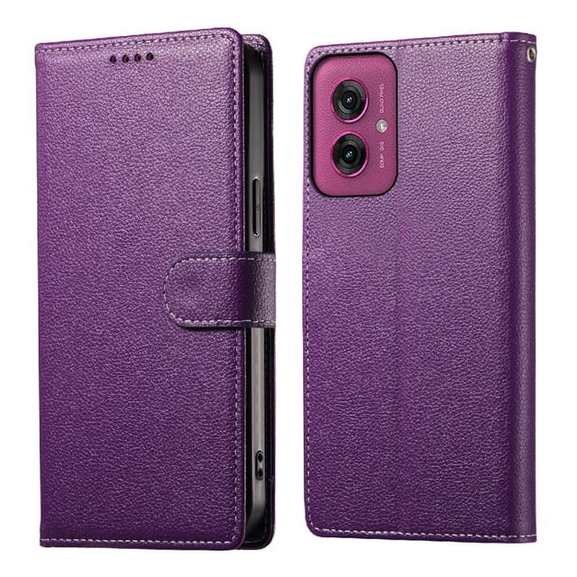 Case for FOXDOCK Motorola Moto G55 Wallet Case – Premium Leather, 3 Card Slots, Shockproof Protection
