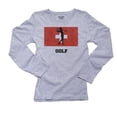 thumbnail image 1 of Switzerland Olympic - Golf - Flag - Silhouette Women's Long Sleeve Grey T-Shirt, 1 of 2